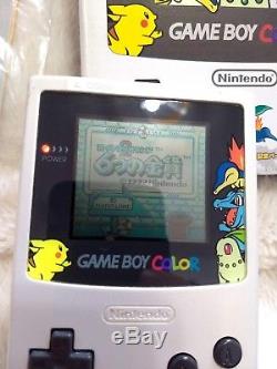 Gameboy Color Pokemon Center Edition Limitée Or Argent Box Excellent État
