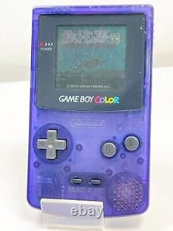 Gameboy Color Toys R Us Édition Limitée Bleu Nuit CGB-001 CPU-04 avec Pokémon Argent