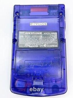 Gameboy Color Toys R Us Édition Limitée Bleu Nuit CGB-001 CPU-04 avec Pokémon Argent