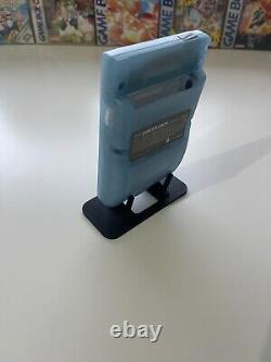 Gameboy Colour avec mod d'écran IPS rétroéclairé coquille personnalisée bleu bébé Q5 Pixel rétro