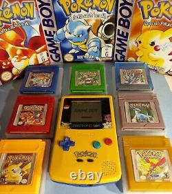 Gameboy Couleur + 7 Jeux Pokemon Gratuits, Gbc Edition Limitée, Excellent État