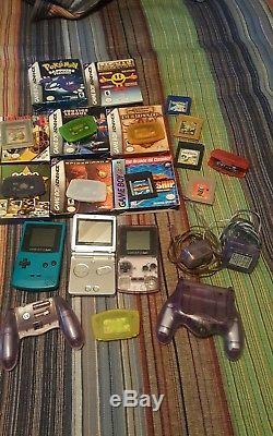 Gameboy Couleur Avancé Lot Lot Pokemon Jeux Originaux Boîtes Rares