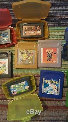 Gameboy Couleur Avancé Lot Lot Pokemon Jeux Originaux Boîtes Rares