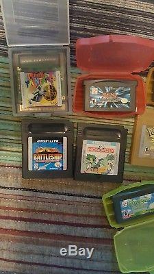 Gameboy Couleur Avancé Lot Lot Pokemon Jeux Originaux Boîtes Rares