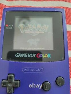 Gameboy Couleur Avec Pokemon Jeux Bundle Purple Utilisé 5 Jeux Inclus