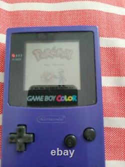 Gameboy Couleur Avec Pokemon Jeux Bundle Purple Utilisé 5 Jeux Inclus