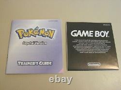 Gameboy Couleur Couleur Jeu Pokemon Crystal Version Boxed