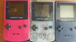 Gameboy Couleur Lot De 10 Comme Est Pour Les Pièces Ou La Réparation Gbc Nintendo Console Jp