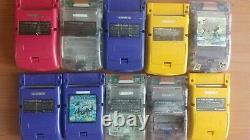 Gameboy Couleur Lot De 10 Comme Est Pour Les Pièces Ou La Réparation Gbc Nintendo Console Jp