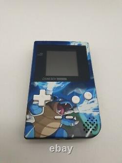 Gameboy Couleur Moted LCD Rétroéclairé Écran Multicolore Avec Boîtier Blastoise