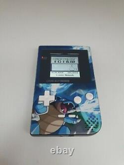 Gameboy Couleur Moted LCD Rétroéclairé Écran Multicolore Avec Boîtier Blastoise