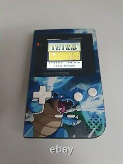 Gameboy Couleur Moted LCD Rétroéclairé Écran Multicolore Avec Boîtier Blastoise