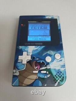 Gameboy Couleur Moted LCD Rétroéclairé Écran Multicolore Avec Boîtier Blastoise