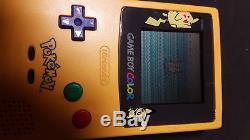 Gameboy Couleur Pikachu Bundle Testé Avec Flipper Jaune Or Jaune Et Appareil Photo