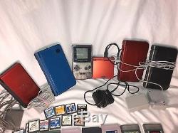 Gameboy Lot Advance / Sp / Couleur / Dsl / 2ds XL Avec 93 Jeux Lot Jeux D'enfants Testés