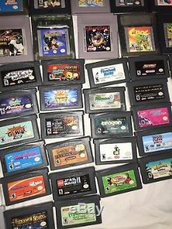 Gameboy Lot Advance / Sp / Couleur / Dsl / 2ds XL Avec 93 Jeux Lot Jeux D'enfants Testés