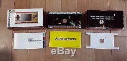 Gameboy Micro Famicom Color Boxed Console + 5 Jeux Nintendo Testé Et Fonctionnant
