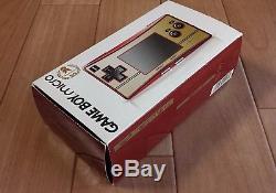 Gameboy Micro Famicom Color Boxed Console + 5 Jeux Nintendo Testé Et Fonctionnant