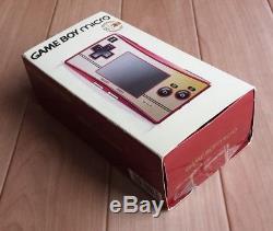 Gameboy Micro Famicom Couleur Boxed Console +3 Jeux De Mario Ensemble Nintendo Tested Cib
