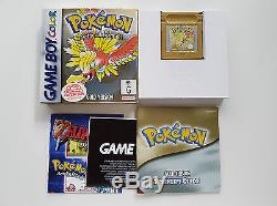 Gbc Gameboy Color Pokemon Gold Version Cib Near Mint