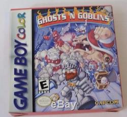 Ghosts'n Goblins Game Boy Color Cib Complet Dans La Boîte Manuel De Jeu
