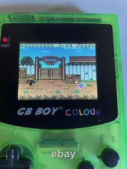 Go Boy Color Game Boy Console De Poche Classique, Vert, Testé, Rétroéclairé, En Boîte