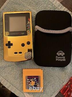 Gold Chrome Pokémon Nintendo Gameboy Couleur Gbc Cartouche Remise À Neuf Anime