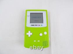 Grade A Nintendo Gameboy Game Garçon Couleur Lime Vert / Blanc Console De Poche