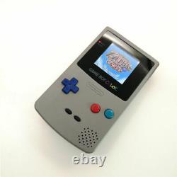 Grey Highlight Game Boy Color Gbc Console Avec Rétroéclairage Rétroéclairage LCD
