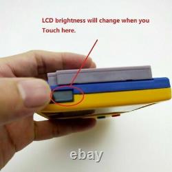 Grey Highlight Game Boy Color Gbc Console Avec Rétroéclairage Rétroéclairage LCD