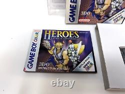 Heroes Of Might & Magic Nintendo Jeu Boy Couleur Boxed Manuel Complet Gameboy Nm