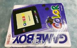 Hou La La! Nintendo Gameboy Color Color Purple Nouveau Box Scellé Boxed Game Boy Console