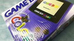 Hou La La! Nintendo Gameboy Color Color Purple Nouveau Box Scellé Boxed Game Boy Console