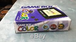 Hou La La! Nintendo Gameboy Color Color Purple Nouveau Box Scellé Boxed Game Boy Console