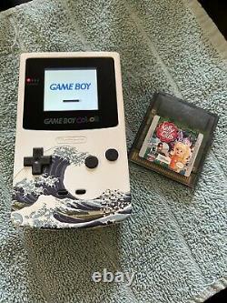 Ips Backlit Gameboy Couleur Nintendo Great Wave Japon Tsunami Gbc Hokusai