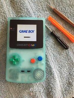 Ips Backlit Glow In The Dark Nintendo Gameboy Couleur Gbc Stuart Little Cartridge