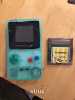 Ips Backlit Glow In The Dark Nintendo Gameboy Couleur Gbc Stuart Little Cartridge