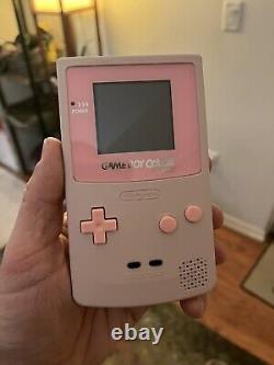 Ips Backlit Sakura Pink Nintendo Gameboy Couleur Gbc Cartouche Nes Rénovée