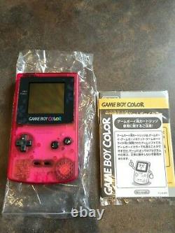 Jeu Boy Color Nintendo Sakura Taisen GB Clear Cherry Pink Rare Mint