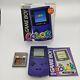 Jeu Boy Couleur Console Portable Purple Boxed Testé + Jeu Castlevania Japon