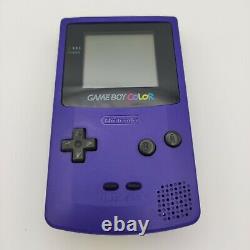 Jeu Boy Couleur Console Portable Purple Boxed Testé + Jeu Castlevania Japon