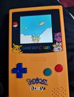 Jeu CUSTOM Pokémon Gameboy Colour IPS Rétroéclairage + Ampli Audio + Jeu Pokémon + BOÎTE