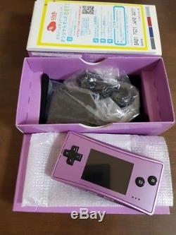 Jeu De Console / Console Couleur Nintendo Gameboy Micro Violet, Manuel, En Boîte Japan Utilisé