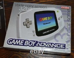 Jeu Garçon Advance 32bit Large Couleur Écran Encadré Avec Boîte Nintendo + Adaptateur De Puissance