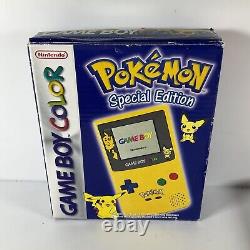 Jeu Garçon Couleur Pokémon Édition Spéciale Encadré Original 2001