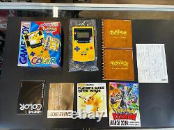Jeu Garçon Couleurpokemon Pikachu Système Jaune100% Complet Cib Nintendo Console