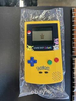 Jeu Garçon Couleurpokemon Pikachu Système Jaune100% Complet Cib Nintendo Console