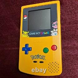 Jeu Garçon Couleurpokemon Pikachu Système Jaune100% Complet Cib Nintendo Console