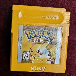 Jeu Garçon Couleurpokemon Pikachu Système Jaune100% Complet Cib Nintendo Console