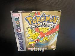 Jeu Pokemon Or Gameboy Color testé et fonctionnel en boîte complet avec pile fonctionnelle